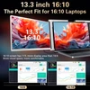 Kép 5/18 - 13,3 hüvelykes hordozható háromképernyős monitor laptop FHD bővítőképernyő
