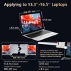 Kép 11/18 - 13,3 hüvelykes hordozható háromképernyős monitor laptop FHD bővítőképernyő