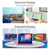 Kép 11/16 - 12 hüvelykes hordozható háromképernyős monitor laptop FHD bővítőképernyő