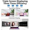 Kép 16/20 - 15 hüvelykes hordozható háromképernyős monitor laptop FHD bővítőképernyő