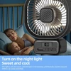 Kép 10/14 - Babakocsi ventilátor rugalmas háromlábú klipszel, LED kijelzővel, klipventilátorral (rázó funkcióval) - Fekete
