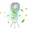 Kép 4/7 - Babakocsi ventilátor rugalmas háromlábú klipszel, LED kijelzővel, klipventilátorral (rázó funkcióval) - Fehér