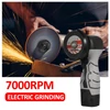 Kép 5/13 - Akkus sarokcsiszoló 7000 RPM elektromos csiszolószerszám - Fekete, 1 db 16,8 V 2000 mAh akkumulátorral és vágó pengével