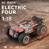 Kép 6/10 - Wltoys 184008 2.4GHz 1/18 távirányítós 60KM/H sebességű terepjáró autó - Piros, 2 akkumulátor