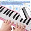 Kép 10/11 - 32 billentyűs Melodica Air Piano billentyűzet puha fúvócsővel, fúvókákkal Melodica fúvósok hordtáskával - Pink