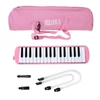 Kép 1/11 - 32 billentyűs Melodica Air Piano billentyűzet puha fúvócsővel, fúvókákkal Melodica fúvósok hordtáskával - Pink