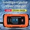 Kép 3/8 - 12V-os és 24V-os intelligens akkumulátortöltő hőmérséklet-kompenzációval - Narancs
