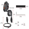 Kép 3/10 - Motorkerékpár USB telefontöltő, motorkerékpár QC3.0 gyorstöltő, Type-C, USB A kettős gyorstöltő