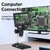 Kép 2/8 - 5,5 hüvelykes LCD kijelzős elektronmikroszkóp, 10 megapixeles ipari mikroszkóp