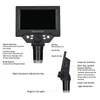 Kép 4/8 - 5,5 hüvelykes LCD kijelzős elektronmikroszkóp, 10 megapixeles ipari mikroszkóp