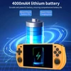 Kép 4/12 - PowKiddy RGB10 max3 kézi játékkonzol 5,0 hüvelykes IPS HD képernyővel - Átlátszó kék, 64GB