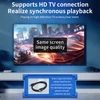 Kép 5/12 - PowKiddy RGB10 max3 kézi játékkonzol 5,0 hüvelykes IPS HD képernyővel - Átlátszó kék, 64GB