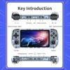 Kép 6/12 - PowKiddy RGB10 max3 kézi játékkonzol 5,0 hüvelykes IPS HD képernyővel - Átlátszó kék, 64GB