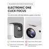 Kép 13/20 - Hordozható 1080P filmprojektor, Android 9.0 videoprojektor WIFI 6-tal, BT hálózattal - Fehér