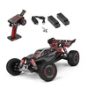 Kép 5/14 - WLtoys 124010 távirányítós 1/12 2,4 GHz 55 km/h sebességű terepjáró autó - Fekete, 2 akkumulátor