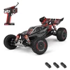 Kép 1/14 - WLtoys 124010 távirányítós 1/12 2,4 GHz 55 km/h sebességű terepjáró autó - Fekete, 3 akkumulátor