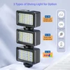 Kép 4/12 - Mini LED videolámpa, vízálló töltőlámpa RGB búvárlámpa