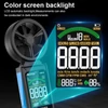 Kép 8/19 - Kézi, nagy pontosságú, duplacsapágyas 8 lapátos ventilátoros digitális szélmérő LCD háttérvilágítású színes kijelzővel