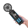 Kép 10/19 - Kézi, nagy pontosságú, duplacsapágyas 8 lapátos ventilátoros digitális szélmérő LCD háttérvilágítású színes kijelzővel