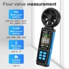 Kép 16/19 - Kézi, nagy pontosságú, duplacsapágyas 8 lapátos ventilátoros digitális szélmérő LCD háttérvilágítású színes kijelzővel