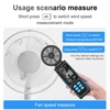 Kép 18/19 - Kézi, nagy pontosságú, duplacsapágyas 8 lapátos ventilátoros digitális szélmérő LCD háttérvilágítású színes kijelzővel