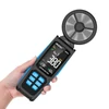 Kép 1/19 - Kézi, nagy pontosságú, duplacsapágyas 8 lapátos ventilátoros digitális szélmérő LCD háttérvilágítású színes kijelzővel