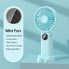 Kép 9/18 - Hordozható mini kézi elektromos ventilátor, támogatja az 5 állítható szélsebességet - Kék