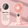 Kép 11/19 - Hordozható mini kézi elektromos ventilátor, támogatja az 5 állítható szélsebességet - Pink
