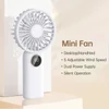 Kép 4/20 - Hordozható mini kézi elektromos ventilátor, támogatja az 5 állítható szélsebességet - Fehér