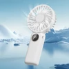 Kép 9/20 - Hordozható mini kézi elektromos ventilátor, támogatja az 5 állítható szélsebességet - Fehér