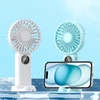 Kép 10/20 - Hordozható mini kézi elektromos ventilátor, támogatja az 5 állítható szélsebességet - Fehér
