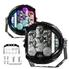 Kép 2/8 - 5 hüvelykes LED-es vezetőlámpa, 150 W 15000LM munkalámpa tartóval - 2 db