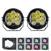 Kép 4/8 - 5 hüvelykes LED-es vezetőlámpa, 150 W 15000LM munkalámpa tartóval - 2 db