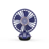 Kép 3/20 - Hordozható mini kézi elektromos ventilátor LED képernyővel, összecsukható fogantyúval, levehető fedéllel - Kék