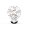 Kép 5/20 - Hordozható mini kézi elektromos ventilátor LED képernyővel, összecsukható fogantyúval, levehető fedéllel - Fehér