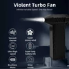 Kép 4/8 - Sokoldalú szuper teljesítményű mini turbó ventilátor, 180 W - 18650 akkumulátor egyszerű konfigurációs egygombos kapcsolóval (nem állítható sebesség)