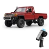 Kép 1/10 - 2,4 Ghz 1:12 távirányítós lánctalpas pickup vezérelhető fényszórókkal - Piros, 3 akkumulátor