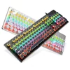Kép 4/14 - 104 gombos vezetékes mechanikus billentyűzet, ergonómikus kialakítás, RGB háttérvilágítás - Fehér