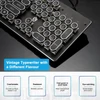 Kép 5/14 - 104 gombos vezetékes mechanikus billentyűzet, ergonómikus kialakítás, RGB háttérvilágítás - Fehér