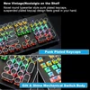 Kép 6/14 - 104 gombos vezetékes mechanikus billentyűzet, ergonómikus kialakítás, RGB háttérvilágítás - Fehér