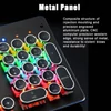 Kép 9/14 - 104 gombos vezetékes mechanikus billentyűzet, ergonómikus kialakítás, RGB háttérvilágítás - Fehér