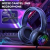 Kép 3/9 - X7 Pro Gaming Headset, kiváló minőségű hangzás zajszűrővel, mikrofonnal és LED világítással