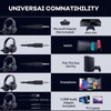Kép 8/9 - X7 Pro Gaming Headset, kiváló minőségű hangzás zajszűrővel, mikrofonnal és LED világítással