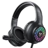Kép 1/9 - X7 Pro Gaming Headset, kiváló minőségű hangzás zajszűrővel, mikrofonnal és LED világítással