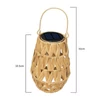 Kép 3/8 - Napelemes LED lámpák Rattan kézzel szőtt lámpák
