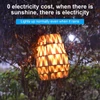 Kép 8/8 - Napelemes LED lámpák Rattan kézzel szőtt lámpák