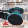 Kép 8/8 - 5 hüvelykes véletlenszerű orbitális csiszoló 15 db csiszolópapírral, 12000 ford./perc