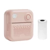 Kép 1/16 - Vezeték nélküli BT mini zsebnyomtató, hordozható azonnali hőnyomtató feliratozógép - Pink, 1 hőpapírtekerccsel (57x26 mm)
