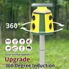 Kép 8/14 - Napenergia állatriasztó készülék PIR érzékelővel 360°-os ijesztőgép, egérkihúzó