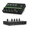 Kép 2/15 - K4 4 csatornás audiokeverő, alacsony zajszintű mono sztereó vonalkeverő vezetékes mikrofonokhoz, elektronikus zongorákhoz, számítógépekhez, gitárokhoz és elektronikus dobokhoz